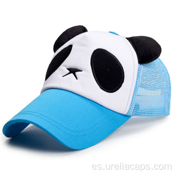 Panda de dibujos animados niños gorra